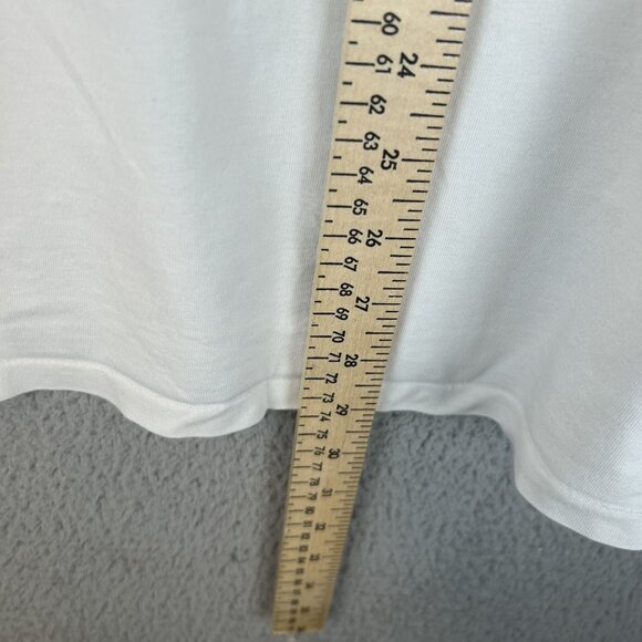 Armani Exchange Tee Shirt Y2K Mens XL White Short Sleeve embroidered Logo - Picture 4 of 5